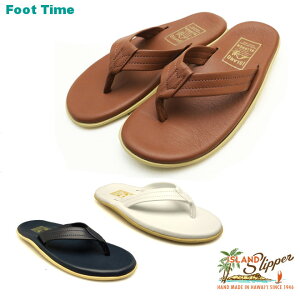 �A�C�����h �X���b�p ���U�[ �g���O �T���_�� ISLAND SLIPPER LEATHER THONG SANDAL �����Y �T���_�� �l�C�r�[ �E�C�X�L�[ �z���C�g NAVY WHISKEY WHITE PT202