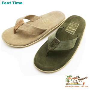 �A�C�����h �X���b�p �X�G�[�h �g���O �T���_�� ISLAND SLIPPER SUEDE THONG SANDAL �����Y �T���_�� �g�[�v �A�[�~�[�I���[�u TAUPE ARMY/OLIVE PT203SL
