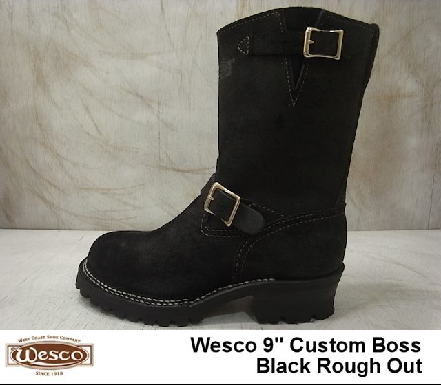 ウエスコ ボス エンジニアブーツ ブラック ラフアウト ブラックソール WESCO BOSS BKST7709100 CUSTOM BOSS  Black RoughOut メンズ ブーツ エンジニア | Foot Time