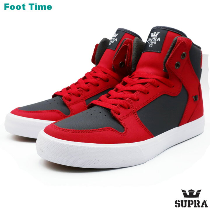 楽天市場】SUPRA VAIDER スープラ ベイダー RED/DK GREY-WHITE レッド 