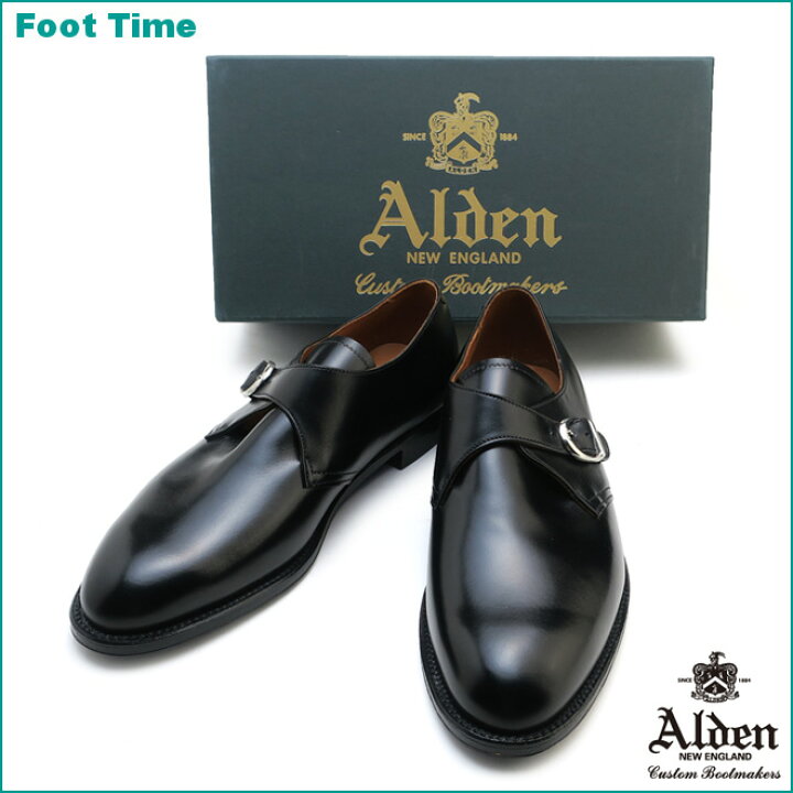 楽天市場】オールデン モンクストラップ 955 ブラック ALDEN MONK 