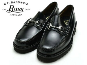 G.H.バス リンカーン ローファー メンズ モックビットローファー革靴 ブラック 黒 G.H BASS LINCOLN