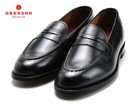 グレンソン GRENSON LLOYD BLACK CALF 110774 ローファー スリッポン 革靴 紳士靴 靴 ブラック 黒 メンズ