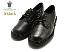 トリッカーズ リンダ TRICKER'S LINDA PLAIN DERBY SHOE L5655 レディース ドレスシューズ プレーントゥ ダークブラウン 茶