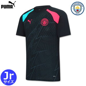【数量限定】プーマ マンチェスターシティ プレマッチジャージー キッズ ジュニア トレーニング ユニフォーム 練習着 23/24 2023 2024 半袖 PUMA アパレル 正規品