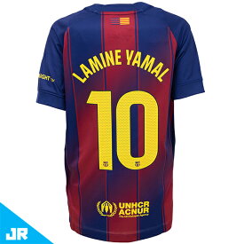 【スピード出荷】ナイキ 25-26 FCバルセロナ #10 ラミン・ヤマル JR ホームレプリカユニフォーム ジュニア用 サッカー レプリカシャツ 半袖 NIKE HJ5287-456