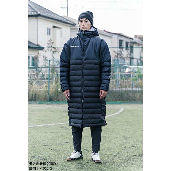 楽天市場】アスレタ ベンチコート 大人用 サッカー フットサル 中綿 