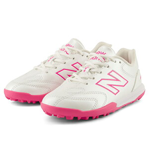 �j���[�o�����X 442 TEAM TF JNR V3 �W���j�A�p �T�b�J�[ �g���[�j���O�V���[�Y NewBalance Y43T58X-W-WHITE/PINK