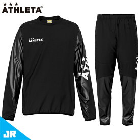 アスレタ ピステシャツ パンツ 上下セット ジュニア 子供用 サッカー フットサル トレーニングウェア ジャージ ATHLETA 18012J-18013J BLK/BLK