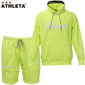 アスレタ カラー杢スウェットパーカー ハーフパンツ 上下セット 大人用 サッカー フットサル ATHLETA 03360-03362