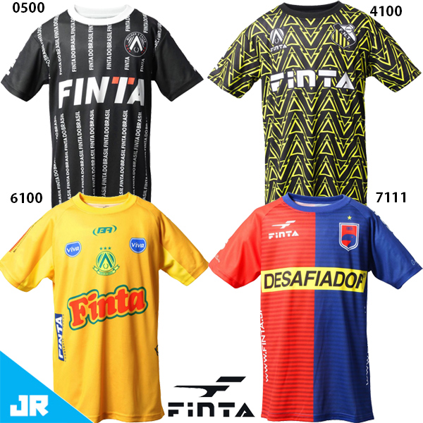 フィンタ JR レコルダーレプラクティスシャツ ジュニア 子供用 サッカー フットサル プラシャツ 半袖 FINTA FT8752