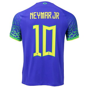 ナイキ 2022 ブラジル代表 アウェイ レプリカユニフォーム #10 ネイマール 大人用 サッカー レプリカシャツ 半袖 NIKE DN0678-433
