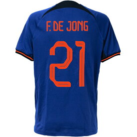 【スピード出荷】ナイキ 2022 オランダ代表 #21 デヨング アウェイ レプリカユニフォーム 大人用 サッカー レプリカシャツ NIKE DN0693-455