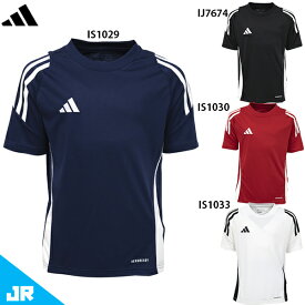 アディダス キッズ TIRO24 トレーニングジャージー ジュニア用 サッカー プラクティスシャツ 半袖 adidas HEJ07