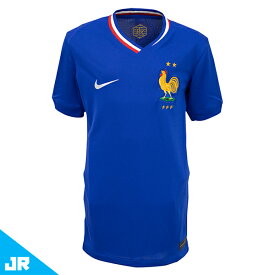 ナイキ 2024 FFF フランス代表 JR ホームレプリカユニフォーム ジュニア用 サッカーシャツ 半袖 NIKE FJ1583-452