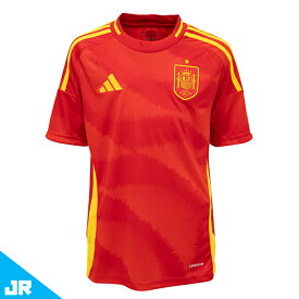 アディダス 2024 キッズ スペイン代表 ホーム レプリカユニフォーム ジュニア用 サッカー レプリカシャツ 半袖 adidas KOW92-IP9351