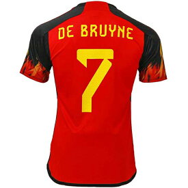 【スピード出荷】アディダス 2022 ベルギー代表 #7 デブライネ ホーム レプリカユニフォーム 大人用 サッカー レプリカシャツ adidas F6346-HD9412