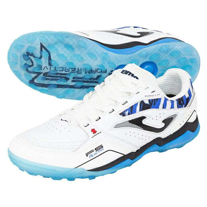 楽天市場】ホマ FS REACTIVE 2432 WHITE BLUE TURF 大人用 フットサル 