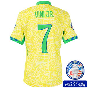 【スピード出荷】ナイキ 2024 CBF ブラジル代表 #7 ヴィニシウス【コパアメリカ2024バッジ付き】 ホームレプリカユニフォーム大人用 半袖 NIKE FJ4284-706