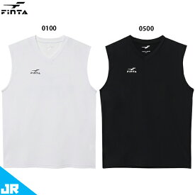 フィンタ JR 極冷ノースリーブシャツ ジュニア用 サッカー フットサル 袖なし プラクティスシャツ FINTA FT4461
