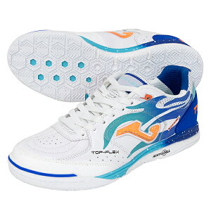 �z�} �g�b�v�t���b�N�X ���o�E���h 2576 WHITE BLUE INDOOR ��l�p �t�b�g�T���V���[�Y �C���h�A�p Joma TORS2576IN-WHTBLU