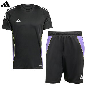 アディダス TIRO24 トレーニングシャツ&ショーツ 大人用 サッカー プラクティス上下セット adidas HEJ10-JW4374/KNS65-JW4367