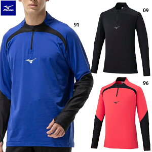 ミズノ ストレッチフリースシャツ ハーフジップ 大人用 サッカー トレーニングトップ mizuno P2MCC516