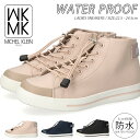 【15.16日クーポンで5%OFF】MK ミッシェルクラン レインシューズ スニーカー レディース 防水 履きやすい 歩きやすい 疲れない 軽量 サイドジップ かわいい おしゃれ MK-409 黒 通勤 通学 雨 梅雨 台風 レインシューズ 靴【2509】