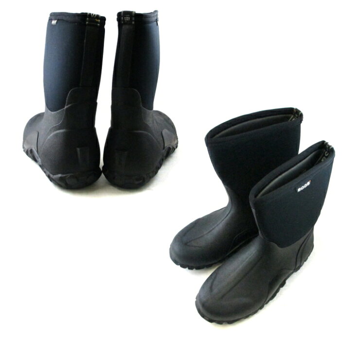 楽天市場】○○ Bogs ボグス ブーツ CLASSIC MID 61142 ブラック 防寒 