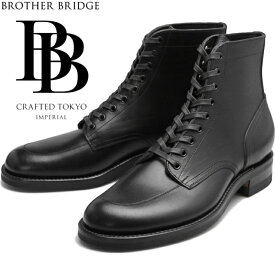 ブラザーブリッジ ウォーレン BROTHER BRIDGE WARREN BBB-M001 LOANO BLK / COW ロアノブラックカウ ワークモックブーツ メンズ 本革 ワークブーツ アウトドア キャンプ 日本製 送料無料 【交換片道送料無料】 【12時までは当日配送】