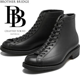 ブラザーブリッジ ヘンリー BROTHER BRIDGE HENRY BBB-S009 LOANO BLK / COW ロアノブラックカウ ラインマンブーツ メンズ 本革 ワークブーツ アウトドア キャンプ 日本製 送料無料 【交換片道送料無料】 【12時までは当日配送】
