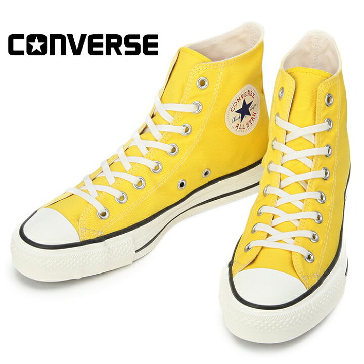 楽天市場】○○ CONVERSE CANVAS ALL STAR J HI イエロー コンバース 