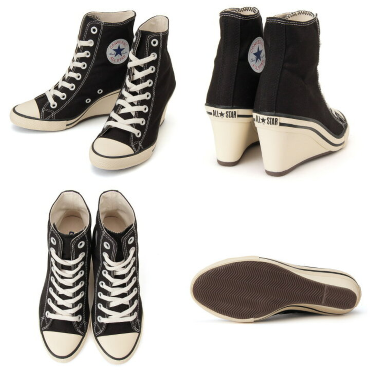 楽天市場 コンバース オールスター 正規品 Converse All Star Wedge Hi ウェッジ ハイ スニーカー レディース ハイカット ヒール コンビニ受取対応 上野アメ横 靴店 フットモンキー