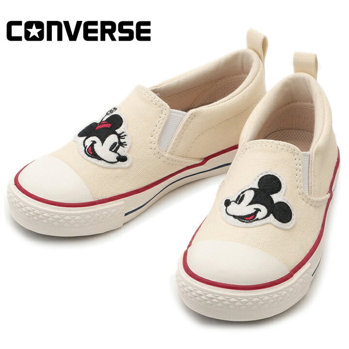 楽天市場】○○ CONVERSE CHILD ALL STAR N MICKEY＆MINNIE SLIP-ON 