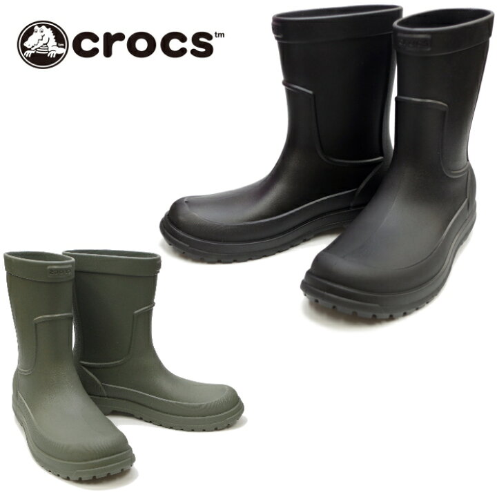 ○○ crocs AllCast Rain Boot 204862 クロックス ブーツ オールキャスト レインブーツ メンズ 正規品 ラバーブーツ  レインシューズ 長靴 雨靴 【あす楽対応】 【コンビニ受取対応】 上野アメ横 靴店 フットモンキー