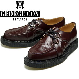 【お買い物マラソンポイントアップ5倍】 ジョージコックス ダイス GEORGE COX DACE ラバーソール オックスブラッド Dリング NO.4ソール コルゲートソール メンズ 厚底 本革 ブーツ カジュアル タウンユース おしゃれ イングランド製 レザーブーツ ショートブーツ 送料無料