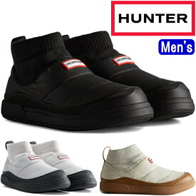 HUNTER 正規品 ハンター スリッポン メンズ リラックスシューズ MFS9002REN MENS IN/OUT INSULATED KNITTED CUFF SLIPPER BOOT インシュレイティド スリッパー ブーツ キャンプ アウトドア ルームシューズ 送料無料 2023秋冬新作