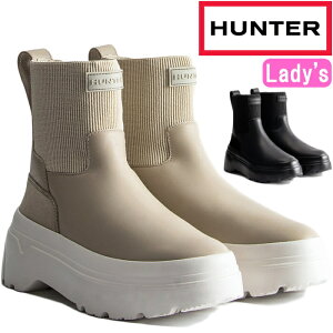 HUNTER Ki n^[ `FV[tbgtH[u[c WFS1000LPY u[c fB[X Cu[c CV[Y WOMENS EXPLORER CHELSEA FLATFORM BOOT Ou[c h Xb| C  
