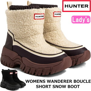 HUNTER Ki n^[ Xm[u[c V[g WFS2226WAD u[c Cu[c fB[X WOMENS WANDERER BOUCLE SHORT SNOW BOOT EB^[u[c Lv h Xb| C EB^[V[Y 