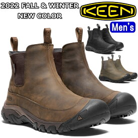 【お買い物マラソンポイントアップ5倍】 KEEN ANCHORAGE BOOT III WP キーン アンカレッジブーツ スリー ウォータープルーフ チェルシーブーツ サイドゴアブーツ メンズ ブーツ レザー 本革 スリッポン トレッキングシューズ 防水 アウトドア キャンプ 正規品 送料無料