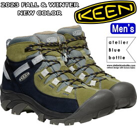 KEEN TARGHEE II MID WP atelierBluebottle キーン ターギー アトリエブルーボトル マウンテンブーツ メンズ ブーツ キャンプ ウォータープルーフ トレッキングシューズ 防水 アウトドア 旅行 山 正規品 送料無料 2023秋冬新作