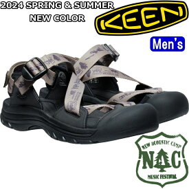 KEEN ZERRAPORT II New Acoustic Camp キーン ゼラポート ニューアコースティックキャンプ 正規品 スポーツサンダル メンズ アウトドア サンダル ビーチサンダル キャンプ スニーカー スリッポン 海 川 山 送料無料 2024春夏新作