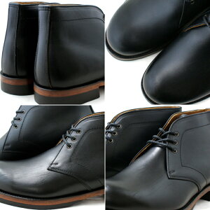 ロッキンシューズbyフットモンキーChukkaBoots【1027/ブラック】メンズチャッカブーツmen'sシューズ革靴送料無料ビブラムソールラギッドスタイル正規品MadeinJapan日本製めんずしゅーず大人靴くつ
