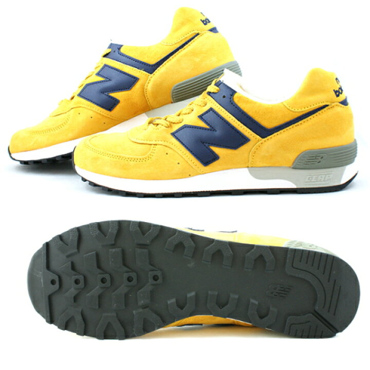 楽天市場】○○ ニューバランス 576 NEW BALANCE M576 イエロー/ブルー 