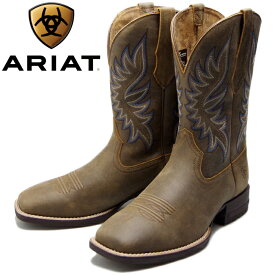 【お買い物マラソンポイントアップ5倍】 【SALE：40％OFF】 ARIAT ブーツ アリアット ウエスタンブーツ メンズ BRANDER WESTERN BOOT 10040409 カウボーイブーツ ワークブーツ 本革 ペコスブーツ 送料無料 【あす楽対応】