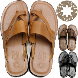 【SALE：53％OFF】 エダー サンダル レザー EDER SHOES メンズ 4304 レザーサンダル トングサンダル 本革 LEATHER SANDAL イタリア製 MADE IN ITARY 送料無料 【あす楽対応】