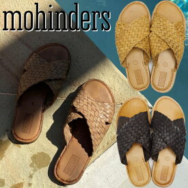 【楽天スーパーSALEポイントアップ5倍】 MOHINDERS Criss Cross Sandals モヒンダース クリスクロス レザーサンダル ストラップサンダル サンダル メンズ レザー スリッポン 本革 LEATHER SANDAL カジュアル タウンユース インド製 送料無料