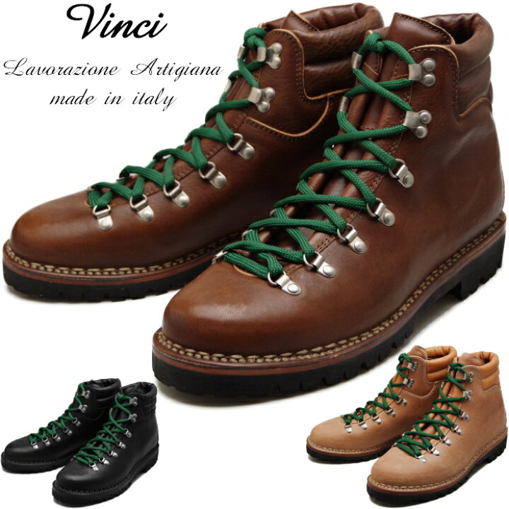 楽天市場】○○ Vinci VACCHETTA MOUNTAIN BOOTS ヴィンチ マウンテン 