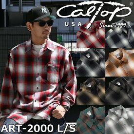 Caltop ART-2000 L/S SHIRTS キャルトップ ネルシャツ シャツ メンズ 長袖 長袖シャツ オンブレチェックシャツ チェックシャツ メンズシャツ 長袖チェックシャツ アメカジ おしゃれ プレゼント ギフト 送料無料 12時までは当日配送