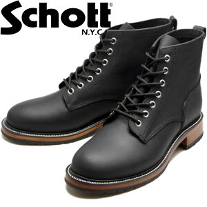 �y���������}���\���|�C���g�ő�10�{�z �V���b�g �����X�^�[ �}�O�i���u�[�c Schott ONE STAR MAGNUM BOOTS S25506 �u���b�N ���[�N�u�[�c �����Y �{�v ���[�X�A�b�v�u�[�c ���U�[ �o�C�J�[�u�[�c �~��